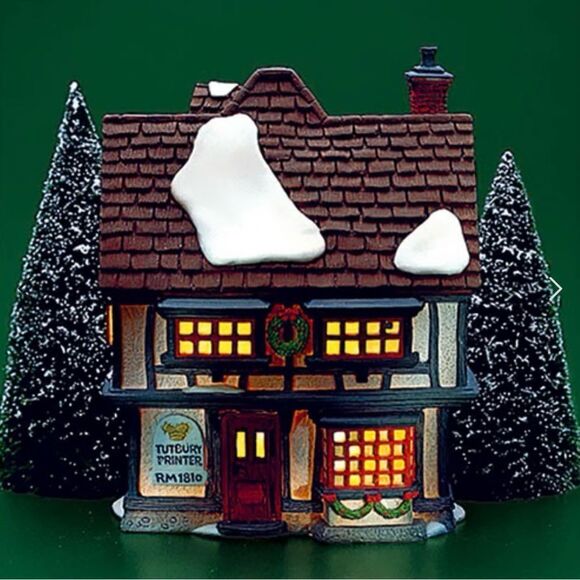 TUTBURY PRINTING BY DEPT 56, RETIRED - Picture 1 of 1